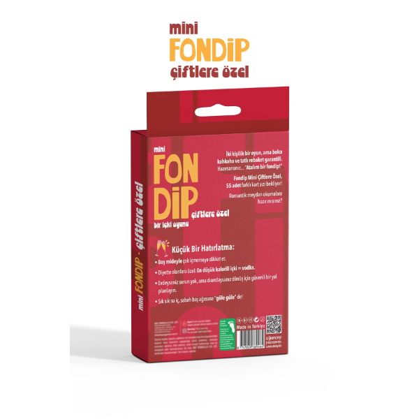 Mini Fondip Çiftlere Özel Eğlenceli Kart Oyunu