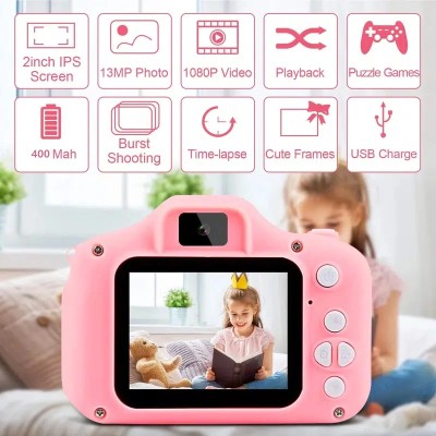 Mini Kamera Fotoğraf Makinesi Pembe Mini Kamera Fotoğraf Makinesi Pembe