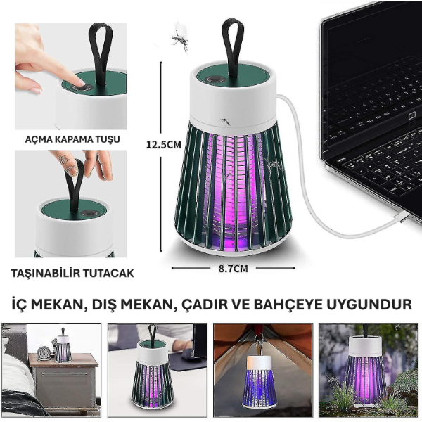 Mini Taşınabilir Sinek Öldürücü UV Lamba 