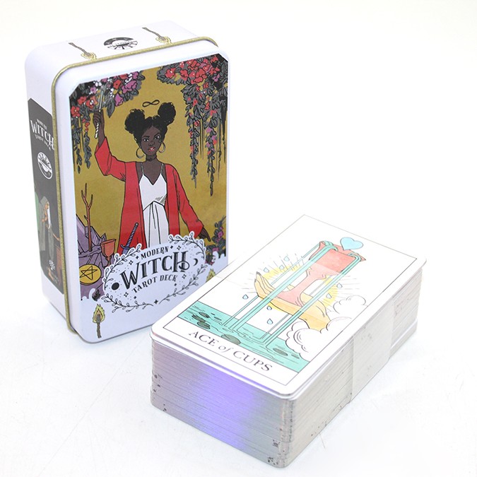 Modern Witch Metal Kutulu Tarot Kartı 
