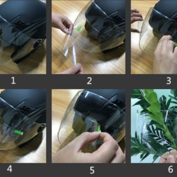 MOTOSIKLET  KASKI İÇIN YAĞMUR KAYDIRICI