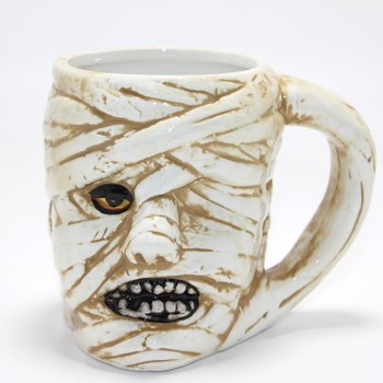 Mumya Figürlü 3D Kabartmalı Kupa Bardak 