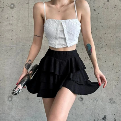 Mykonos Basic Etek - Siyah -