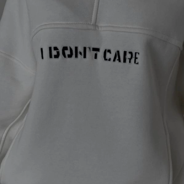 Nakış İşlemeli Üç İplik Sweat Takım- Beyaz -