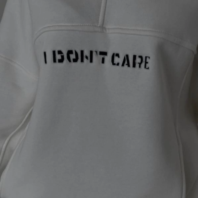 Nakış İşlemeli Üç İplik Sweat Takım- Beyaz -