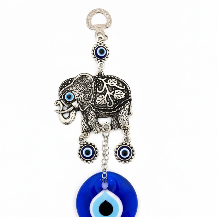 Nazar Boncuğu Tekli Fil Askılık 