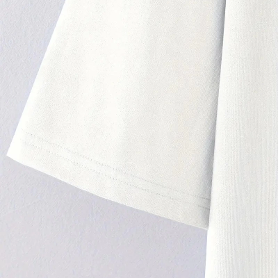 No Risk No Story Baskılı Oversize Bisiklet Yaka T-shirt - Beyaz -