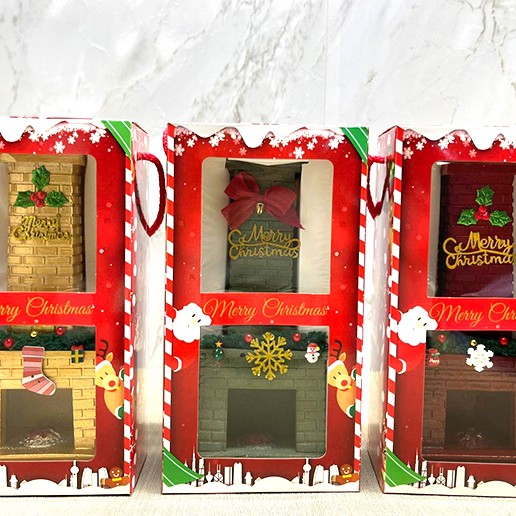 Noel Temalı Polyester Şömine Tütsülük 