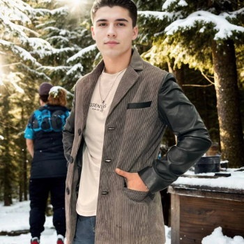 Nubuk Deri Ceket - Siyah