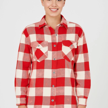 Oduncu Gömlek- Bordo -