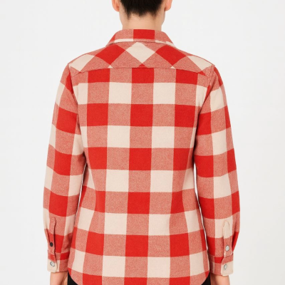 Oduncu Gömlek- Bordo -