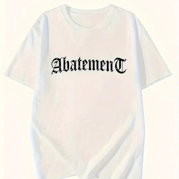 Örümcek Ağı Desenli Baskılı Oversize Bisiklet Yaka T-shirt  - Beyaz -