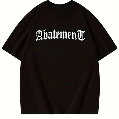 Örümcek Ağı Desenli Baskılı Oversize Bisiklet Yaka T-shirt - Siyah -