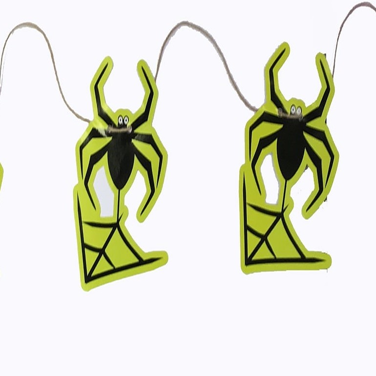 Örümcek Şekilli Asmalı Halloween Flama Banner Afiş 2 Metre