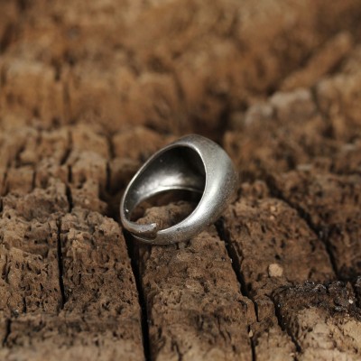 Otantik Emoji Tasarımlı Ayarlamalı Kadın Yüzük