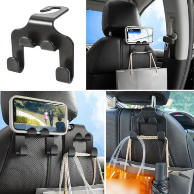 Oto Koltuk Arkası Organizer Askılık Ve Telefon Tutucu 