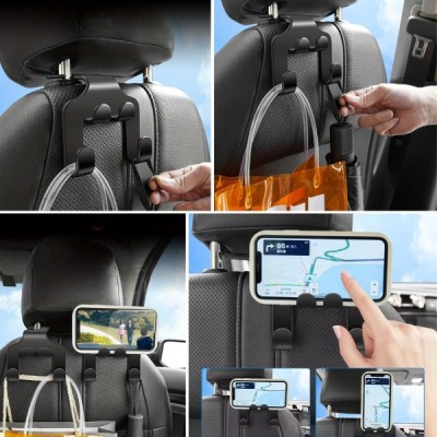 Oto Koltuk Arkası Organizer Askılık Ve Telefon Tutucu 