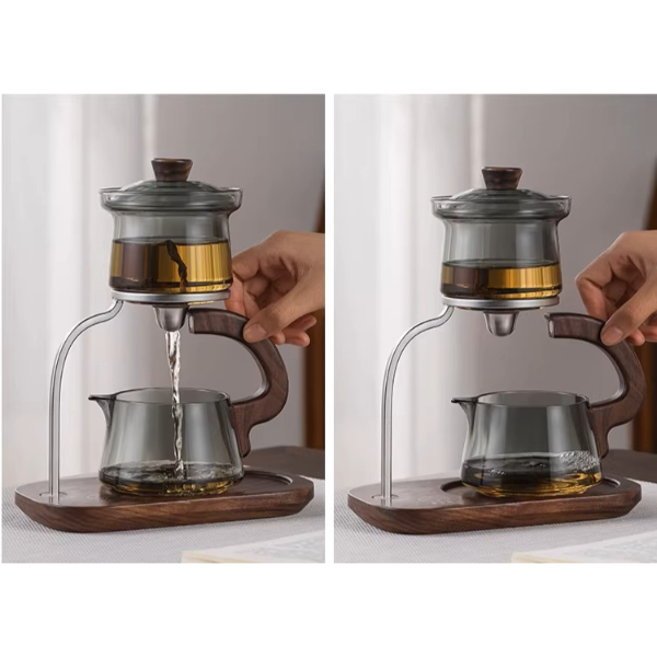 Otomatik Manyetik Borosilikat Demlik Seti 