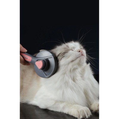 Otomatik Tuşlu Kendini Temizleyen Kedi Köpek Tarağı 