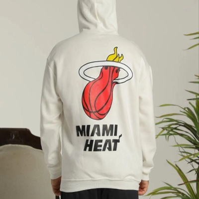 OversizeKapüşonlu Sweatshirt –Sırt ve Ön Baskılı Siyah Beyaz -