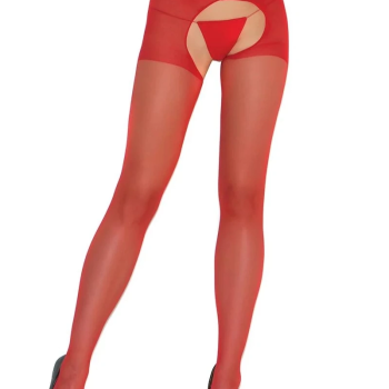 Özel Bölgesi Açık Kırmızı Fantazi Külotlu Çorap TM2035