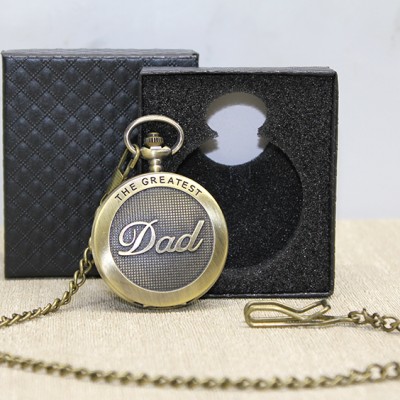 Özel Kutulu Dad (Baba) Tasarımlı Antik Köstekli Saat 