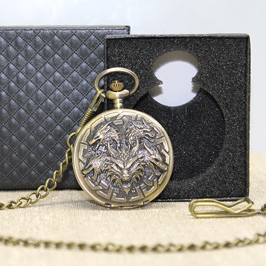 Özel Kutulu Dragonlu Antik Köstekli Saat 