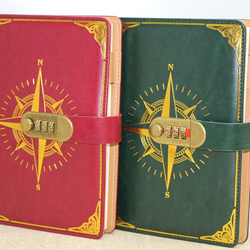 Özel Tasarım Şifreli Deri Defter  