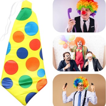  Palyaço Kravatı Lastikli Geniş Kesim 