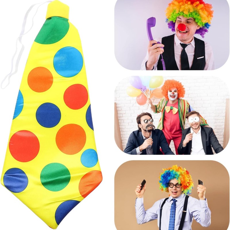  Palyaço Kravatı Lastikli Geniş Kesim 