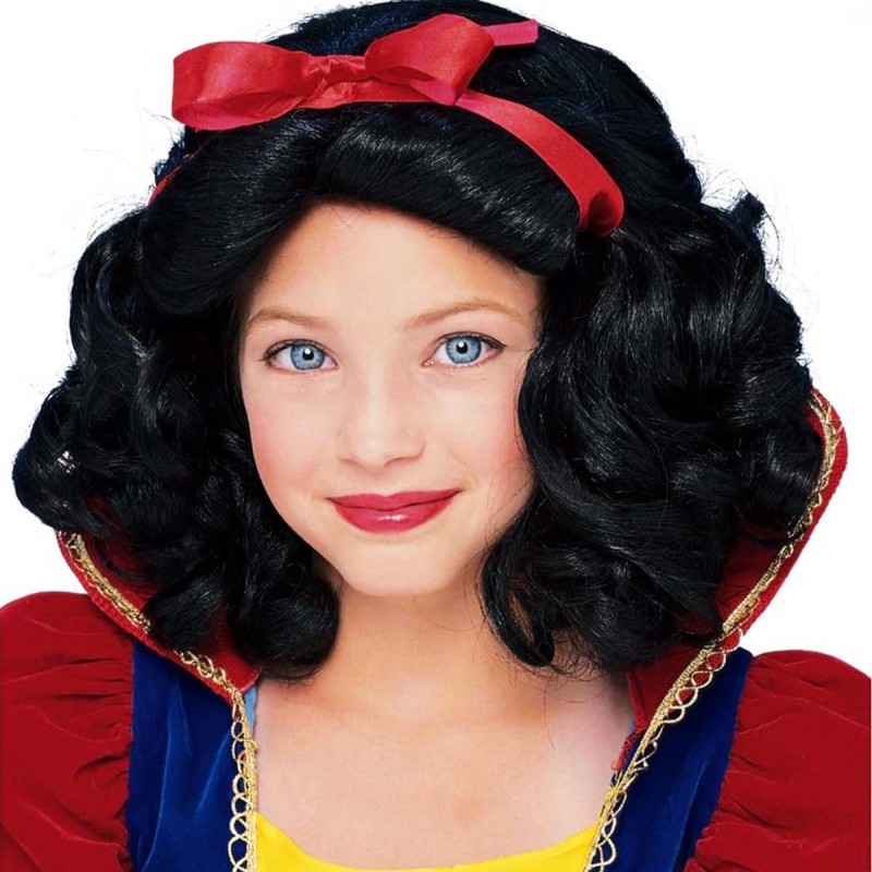 Pamuk Prenses Peruğu Kırmızı Fiyonklu 