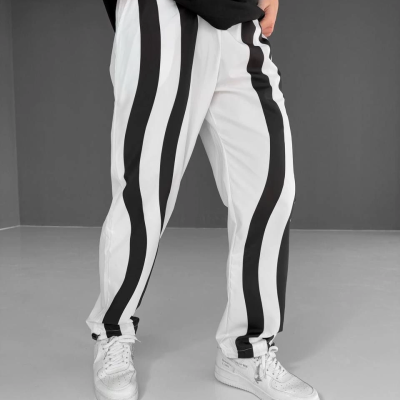 Paraşüt Kumaş Eşofman - Beyaz -