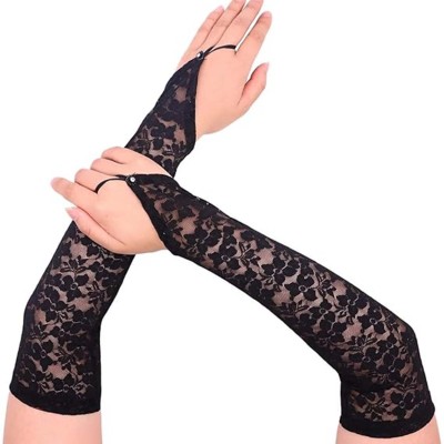 Parmak Askılı Zarif Dantel Eldiven