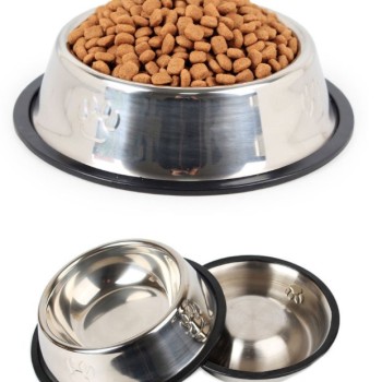 Paslanmaz Çelik Metal Mama Kabı 22 cm.