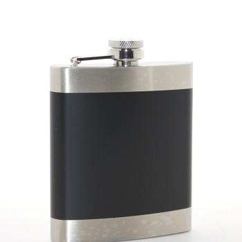 Paslanmaz Çelik Tekli 7 Oz Matara Siyah 