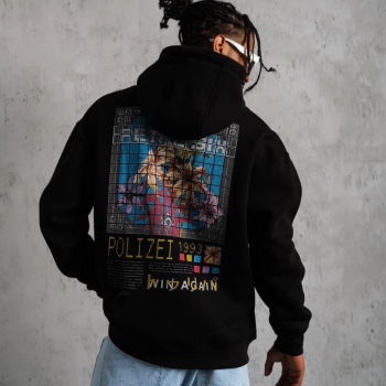 Patel Six Baskılı Kapüşonlu Sweat - Siyah -