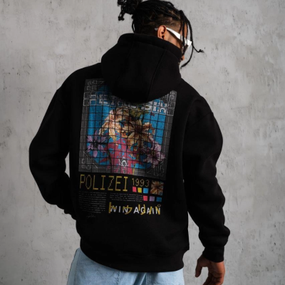 Patel Six Baskılı Kapüşonlu Sweat - Siyah -