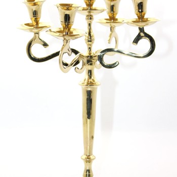 Pirinç 5'li Şamdan 