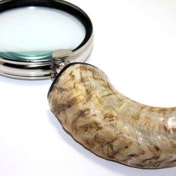 Pirinç Boynuz Saplı Büyüteç Model 1 