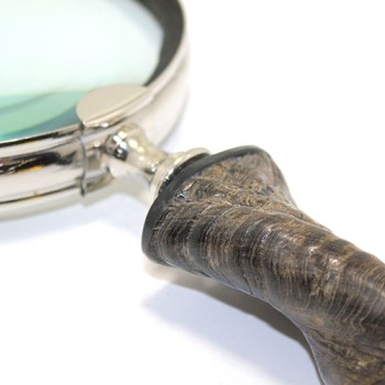 Pirinç Boynuz Saplı Büyüteç Model 2