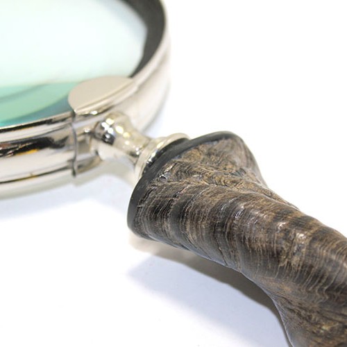 Pirinç Boynuz Saplı Büyüteç Model 2