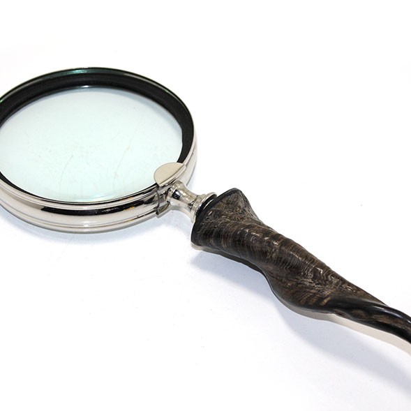 Pirinç Boynuz Saplı Büyüteç Model 2