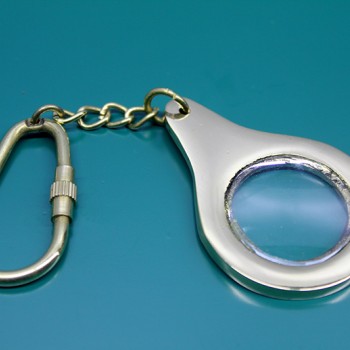 Pirinç Büyüteç Anahtarlık Mini Boy