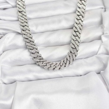 Pirinç Cuba Chain Gurmet Model Kolye