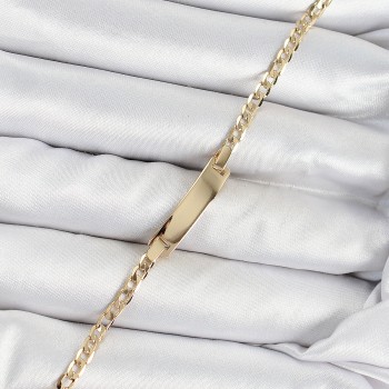 Pirinç Dikdörtgen Model Gold Renk Xuping Bebek Künyesi