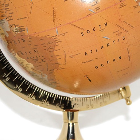 Pirinç Dünya Küre 47 Cm 