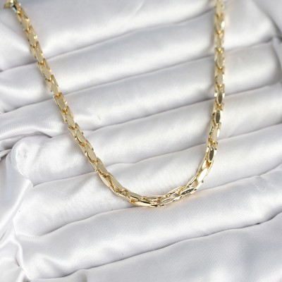 Pirinç Gold Renk 60 cm Zincir Kadın Kolye