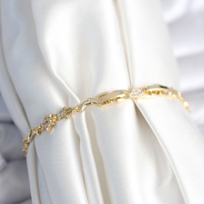 Pirinç Gold Renk Kadın Manifest Bileklik