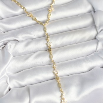 Pirinç Gold Renk Kadın Manifest Kolye