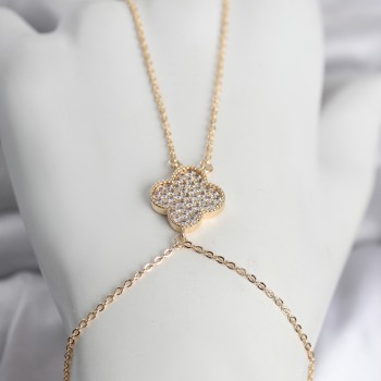 Pirinç Gold Renk Yonca Model Kadın Şahmeran